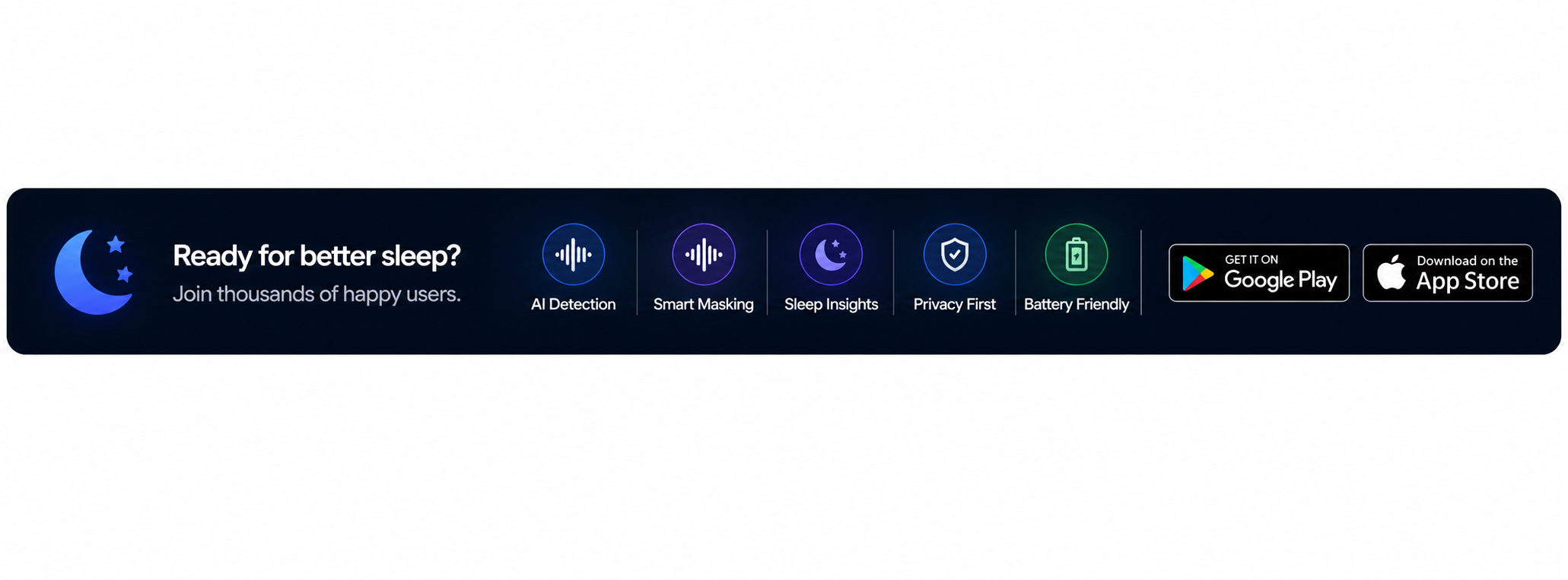 Ready for better sleep? Download SnoreGuard AI — AI Detection, Smart Masking, Sleep Insights, Privacy First, Battery Friendly