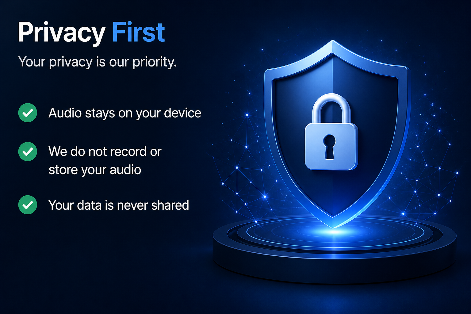 Privacy First